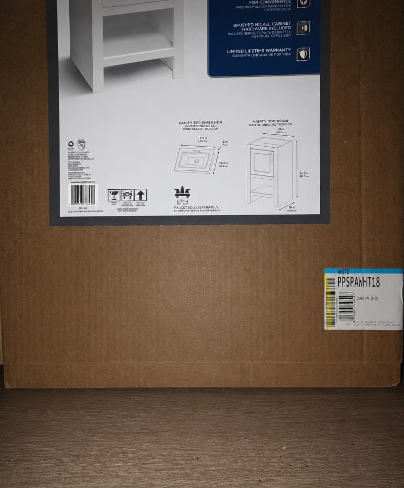 Product box with several barcodes, the internal non-UPC barcode highlighted in yellow