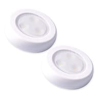 Ultra-Thin LED White Puck Light (2-Pack)