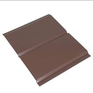 12 in. x 12 ft. Brown Aluminum D6 Solid Soffit
