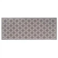 Trellis Grey Doormat 2 ft. x 5 ft. Accent Rug