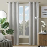 Marque Metallic 38 in. W x 84 in. L Grommet Blackout Curtain (Single Panel)
