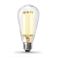 100-Watt Equivalent ST19 Dimmable Straight Filament Clear Glass E26 Vintage E...