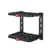 Milwaukee PACKOUT 22.3 in. Black Resin Racking Kit with Metal Reinforced Frame and Integrated Handle