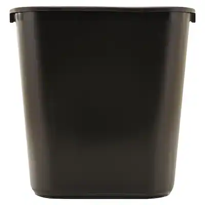 7 Gal. Black Rectangular Trash Can