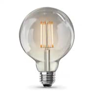 60-Watt Equivalent G30 Dimmable Cage Filament Clear Glass E26 Vintage Edison...