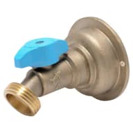 3/4 in. Brass Push-To-Connect X MHT Quarter-Turn No Kink Hose Bibb