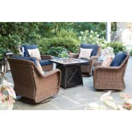 Crossridge 30 in. 50,000 BTU Antique Bronze Gas Fire Pit Table