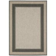 Jasper Gray 7 ft. X 10 ft. Border Indoor/Outdoor Area Rug