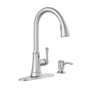 Hemming Single-Handle Touchless Pull Down Sprayer Kitchen Faucet With Soap Di...