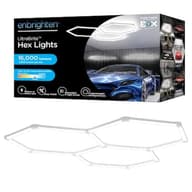 UltraBrite Hex Lights 16Pack 16.5 in./1.45ft Integrated LED Strip Light Fixture White Dimmable 16000LM 5000K Wall Remote