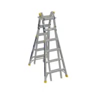 5-in-1 Multi-Position Pro 26 ft. Reach Aluminum Telescoping Multi Position Ladder, 375 lb. Load Capacity Type IAA Duty