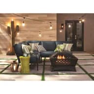 Tipton 34 in. Steel Deep Bowl Fire Pit in Oil Rubbed Bronze