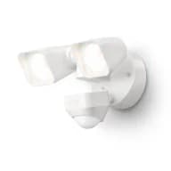 Smart Lighting White Motion Activated Outdoor Integrated LED Flood Light